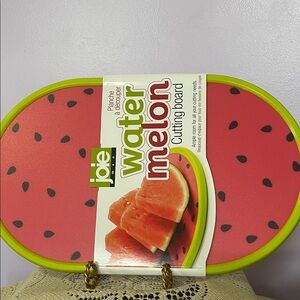 Joie Watermelon-Themed Cutting Board in Red and Lime new